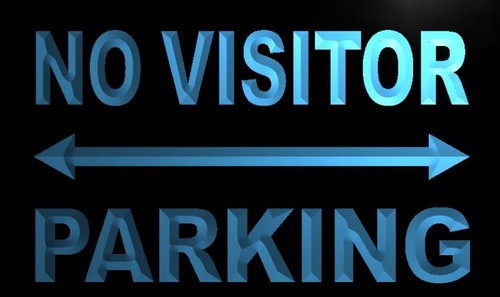 No Visitor Parking Only Neon Light Sign